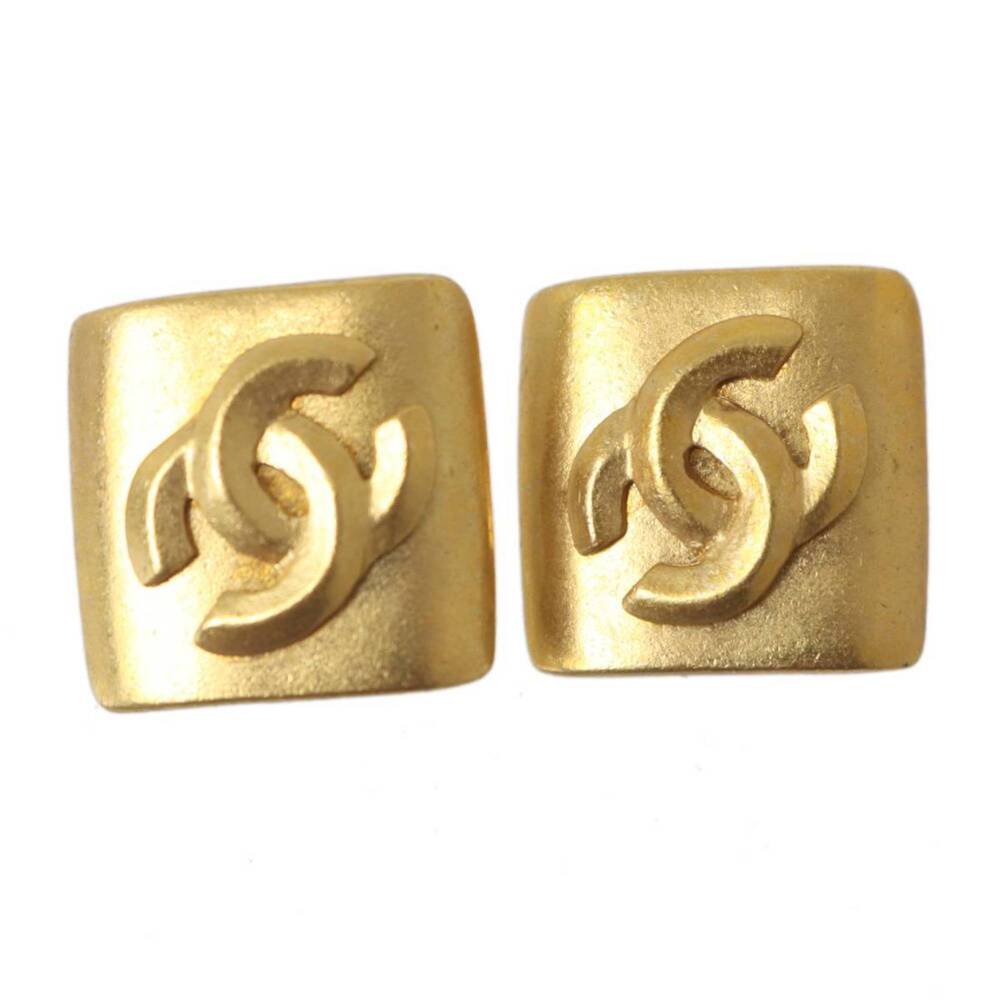 Chanel Cc Logo Clip-On Earrings Metal #229058C92B - Picture 2 of 8